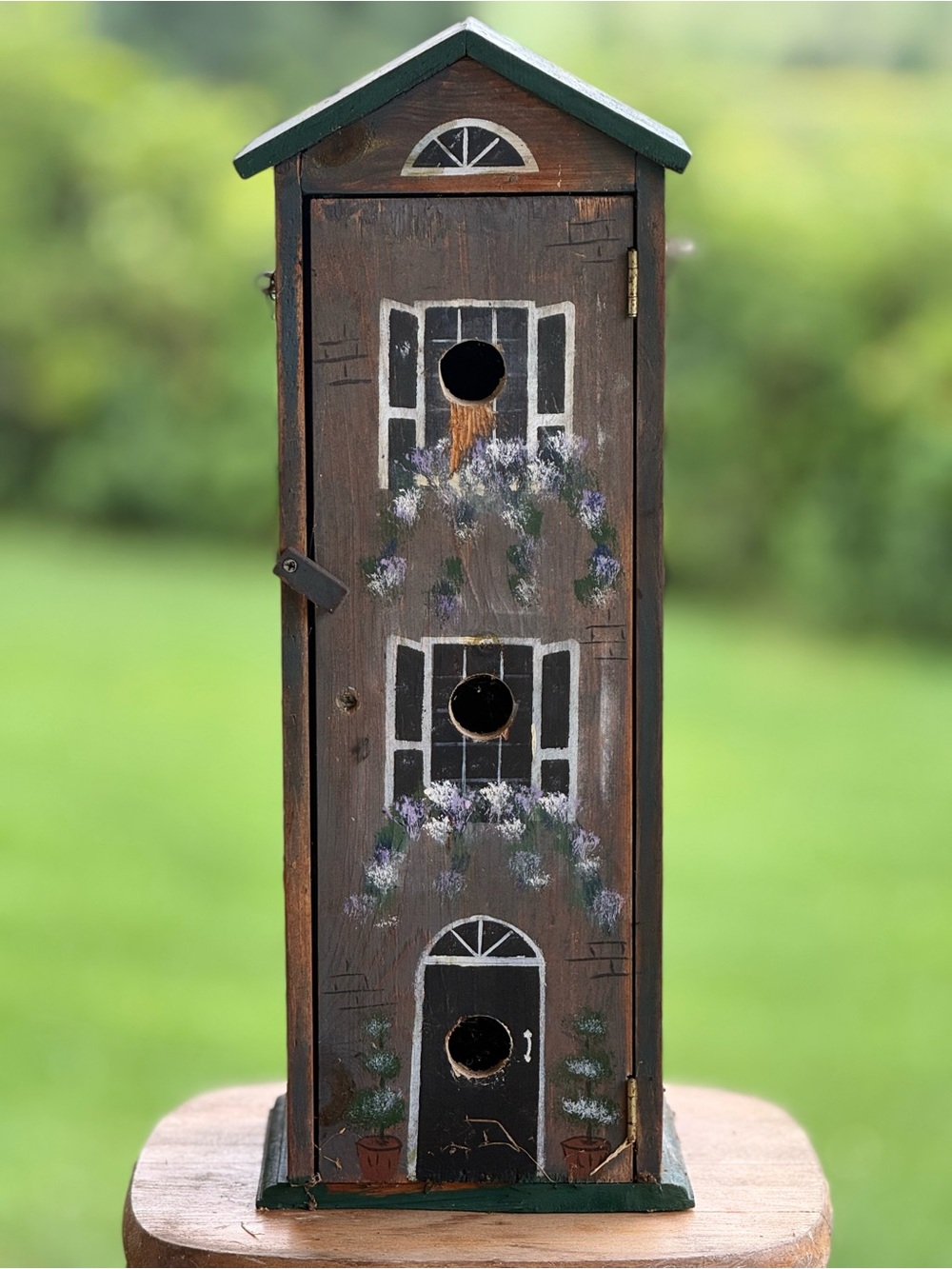 Hand-Painted Wooden Birdhouse